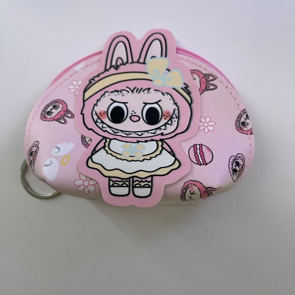 La Bu bu Coin Purse keychain Vegan Leather Coin Purse Keychain - Picture 4 of 6